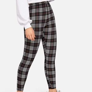 Plaid leggings